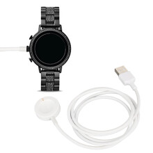 Smartwatch Magnetic Charging Cable Charger for Fossil Gen 6 Gen 5 Gen 4 Sport for Michael Kors Gen 6 Gen 5E Gen 5 Gen 4 White