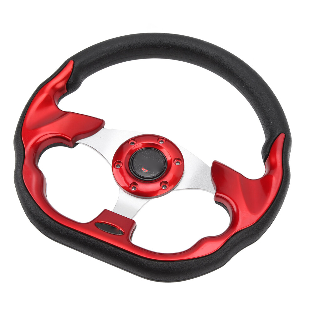 12.5 Inch Golf Cart Steering Wheel Universal 6 Holes Steering Wheel Replacement For EâZâGo Txt & Rxv Red 8371317430234
