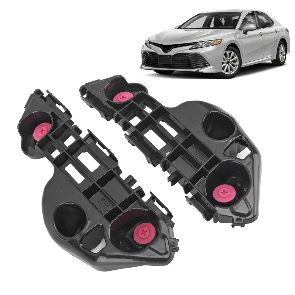 2 Pcs Front Bumper Bracket Retainer 52536Â33060 Beam Hold Mount Support Replacement For Camry 2018 To 2021 7901317430333