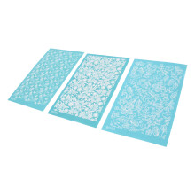 Polymer Clay Silk Screen Stencils DIY Reusable Silkscreen Print Kit for Jewelry Clay Earrings Decoration 203, 205, 206
