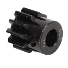 Stahl-RC-Zahnrad M1,5, 8 mm Innendurchmesser, 11 Zähne, Schwarz, 1:5 Maßstab