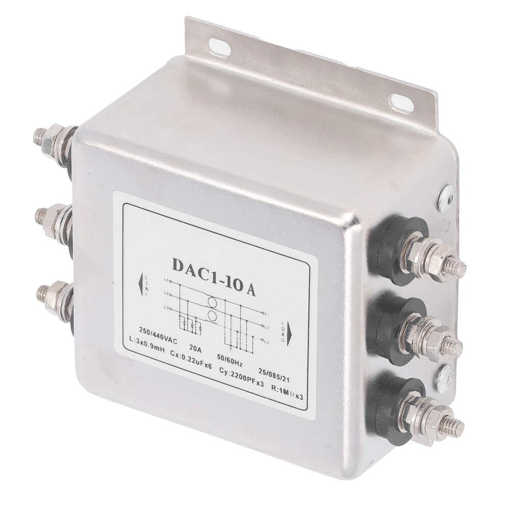 Emi Filter Anti Interference Noise Reduction 3 Phase 3 Wire Power Supply Emi Filter Ac250v 440V 9301317529194