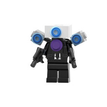 (Style E)Skibidi Toilet Building Blocks Microphone Man Computerman Projectorman Kids Toy