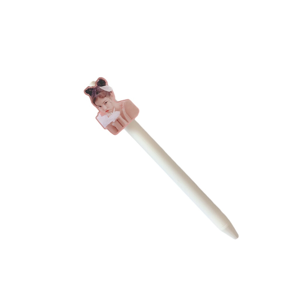 (White Jennie)Stylo à bille presse périphérique étoile coréenne rose noir fille papeterie d'apprentissage 05 mm