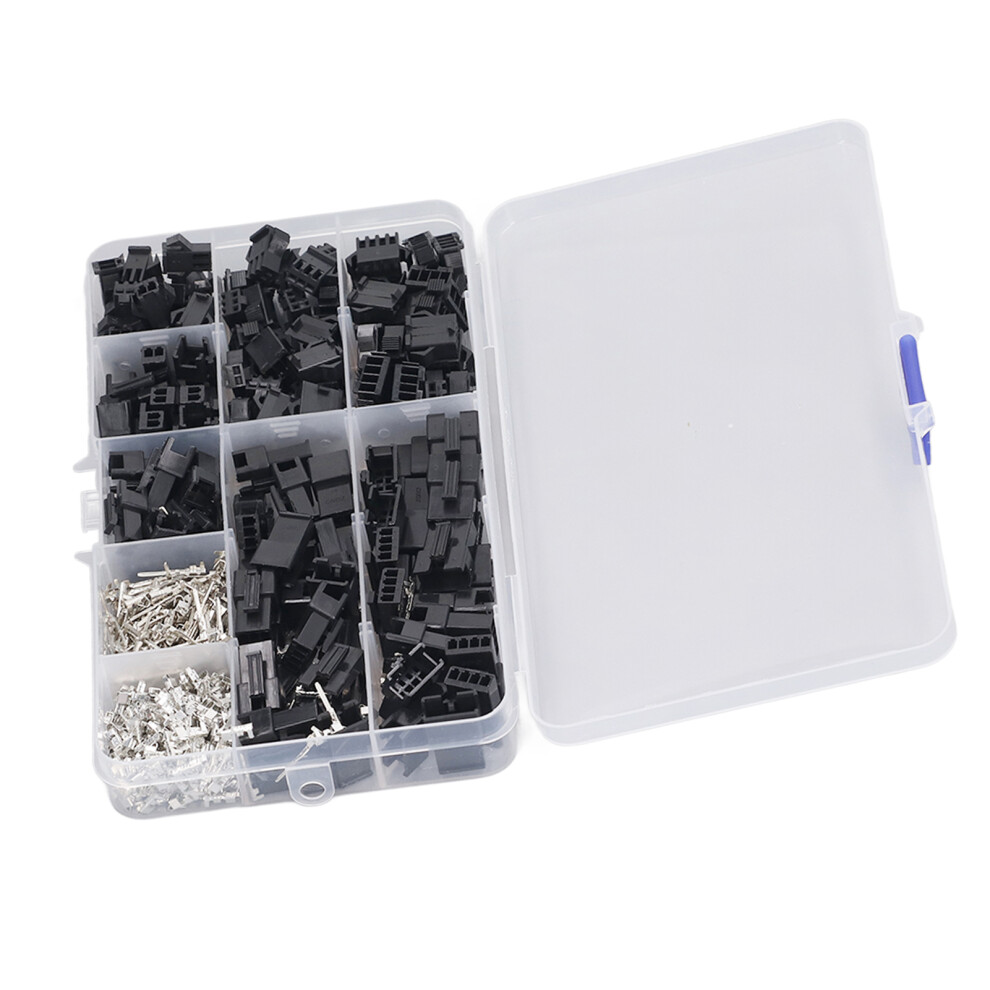 480Pcs Male Female Crimp Pin Terminal Kit Jumper Wire Header Housing Connector 2.54Mm Pitch 2 3 4P Assortment Kit 8471317592762
