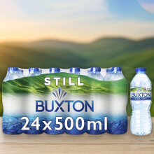Buxton Still Natural Mineral Water – 24 x 500ml Bottles | Pure Refreshment from the Peak District