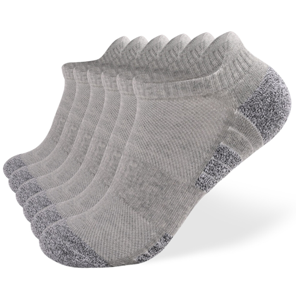6 Pack Running Socks for Men Women Breathable Cushioned Athletic Ankle Socks Low Cut Socks Outdoor Sport Hiking Running