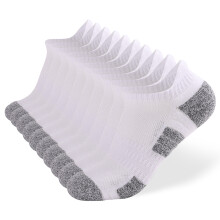 10er Pack atmungsaktive, gepolsterte Running-Socken für Knöchel, für Männer und Frauen, Größe S-XL