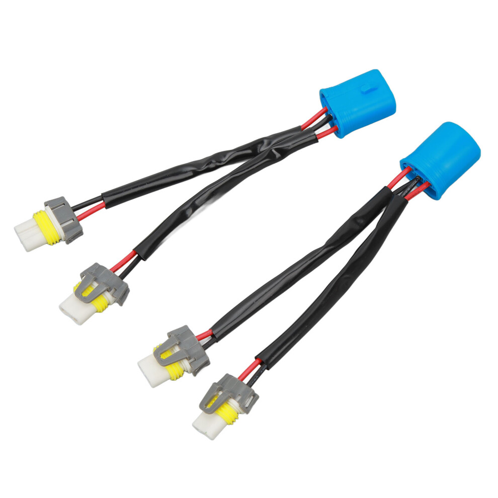 2Pcs Headlights Splitter Wiring Harness 9007 Male To 9005 9006 Female For Truck Pickup Led Wire Cable Plug 4681317614010