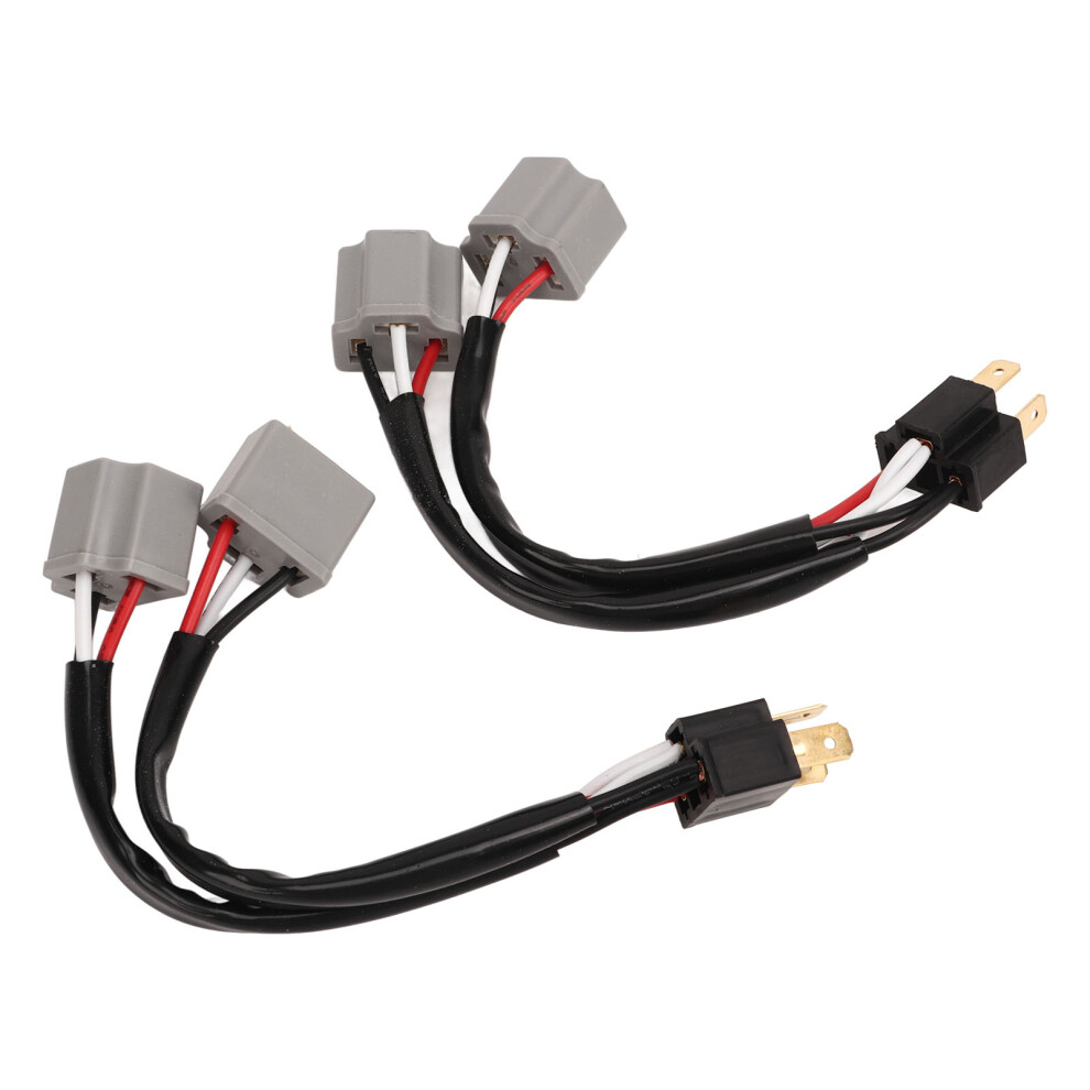2Pcs 9003 H4 Headlights Wiring Harness Socket Adapter Male To Female 2 Way Splitter Wires For Truck Pickup Led Cable Plug 3181317614061