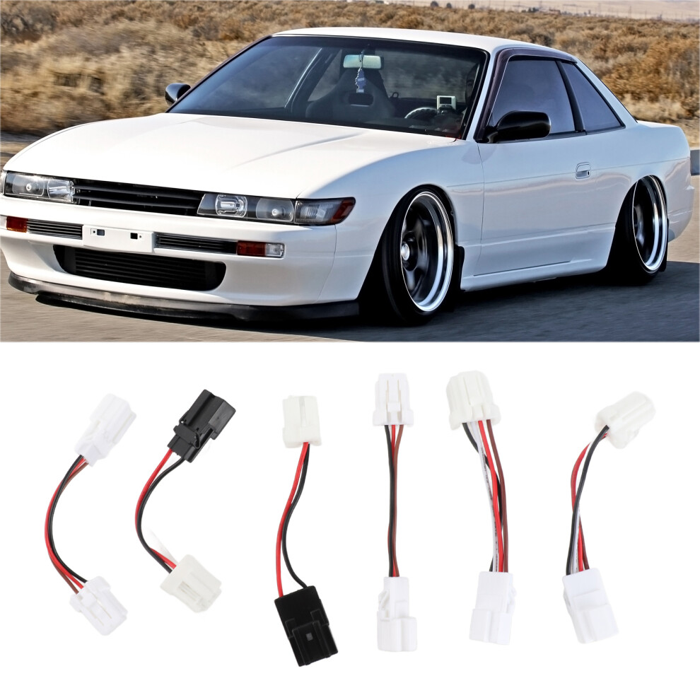 6Pcs Taillight Adapter Harness High Performance Plug And Play For 240Sx Pnp S13 Kouki 1989Â1993 4671317613687