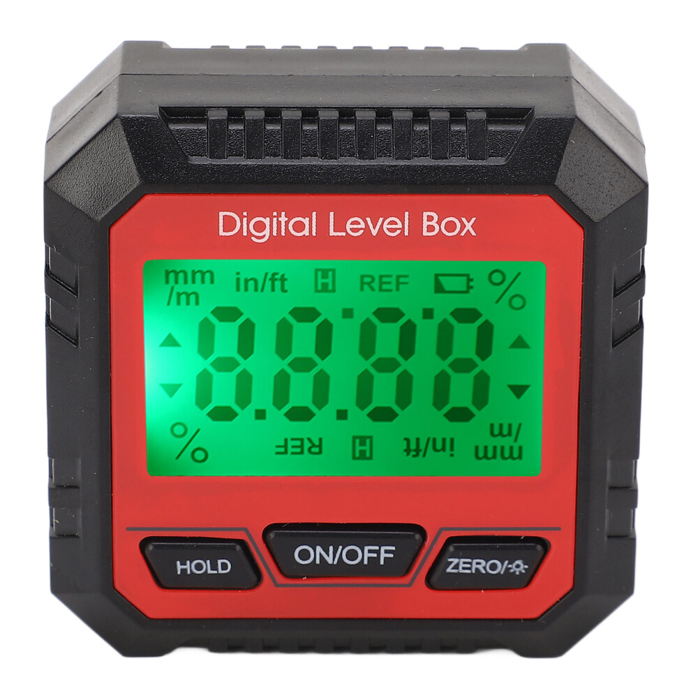 Digital Level Box Magnetic Angle Finder Protractor Inclinometer For Carpentry Building Masonry Red 8751317615754