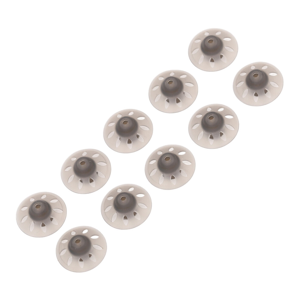Black 10Pcs Hearing Device Domes Sound Amplifier Small Open Ear Tips Accessories For Phonak 8Mm