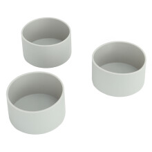 3er Pack Silikonbecherhüllen Grau 7,2 cm Rutschfeste Wasserflaschenschutzfolie