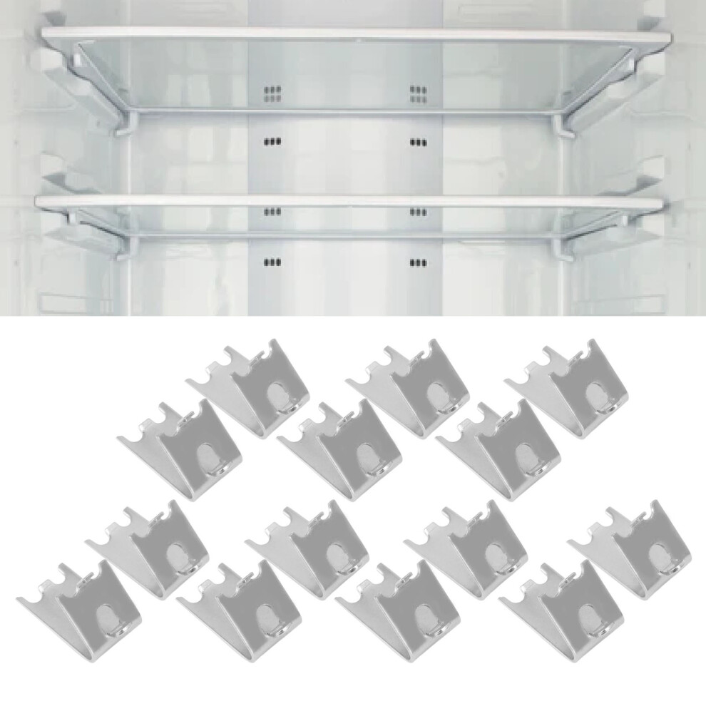 14Pcs 1.5Mm Freezer Shelf Clips 304 Stainless Steel Buckle Refrigerator Shelf Support Clip 4611317617308