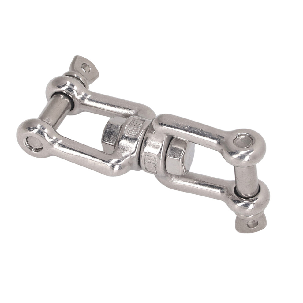 304 Stainless Steel Double Jaw Shackle Rustproof Universal Jaw Anchor Connector For Hardware Lifting Connection 8Mm / 0.3In 4681317617998