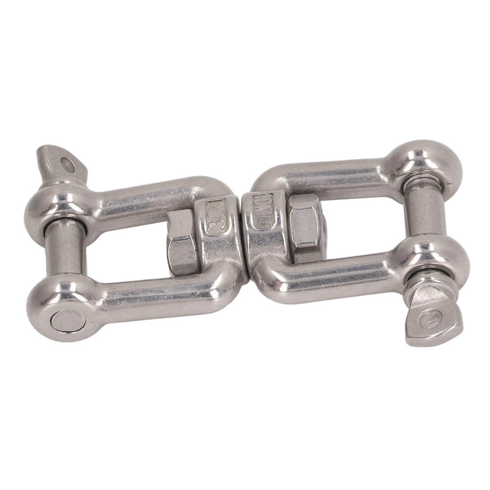 304 Stainless Steel Double Jaw Shackle Rustproof Universal Jaw Anchor Connector For Hardware Lifting Connection 10Mm / 0.4In 8411317618024