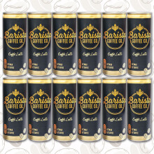 Barista Coffee Co. Caffe Latte - 250ml (Pack of 12)  |  Smooth & Creamy Ready-to-Drink Iced Coffee | Perfectly Balanced Espresso & Milk