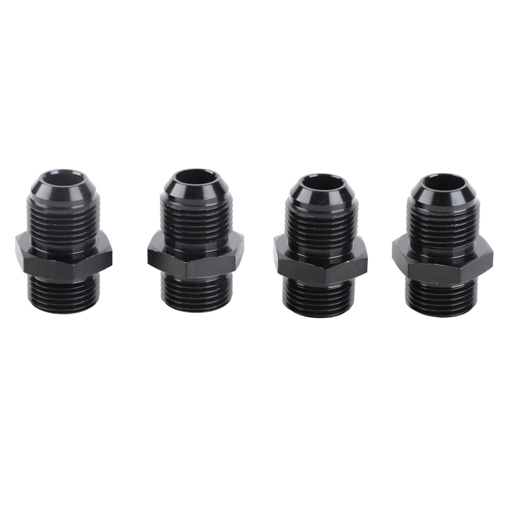 4Pcs O Ring Boss Male Fuel Adapter 1500Psi O Ring Fuel Rail Adapter Fitting For Fuel Rail Oil Cooler Fuel Pump 10An Orb To 10An 6901317622173
