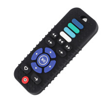 Baby Control Beißspielzeug, Silikon-TV-Form, 13,2x5,2x1cm, Schwarz