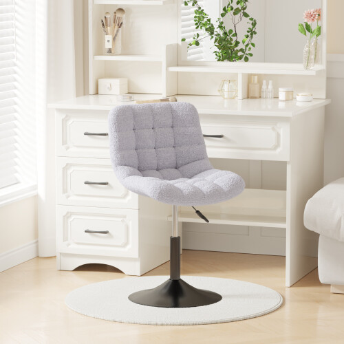 MCC (LIGHT GREY) Dressing Table Chair Height Adjustable Vanity Stool Drake 2