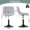 MCC (LIGHT GREY) Dressing Table Chair Height Adjustable Vanity Stool Drake 4