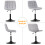 MCC (LIGHT GREY) Dressing Table Chair Height Adjustable Vanity Stool Drake 7
