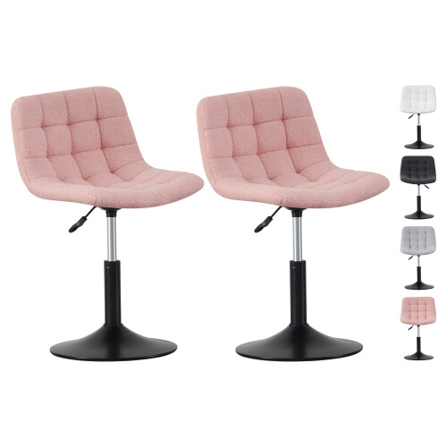 MCC (PINK) Dressing Table Chair Height Adjustable Vanity Stool Drake
