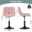 MCC (PINK) Dressing Table Chair Height Adjustable Vanity Stool Drake 4