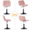 MCC (PINK) Dressing Table Chair Height Adjustable Vanity Stool Drake 7