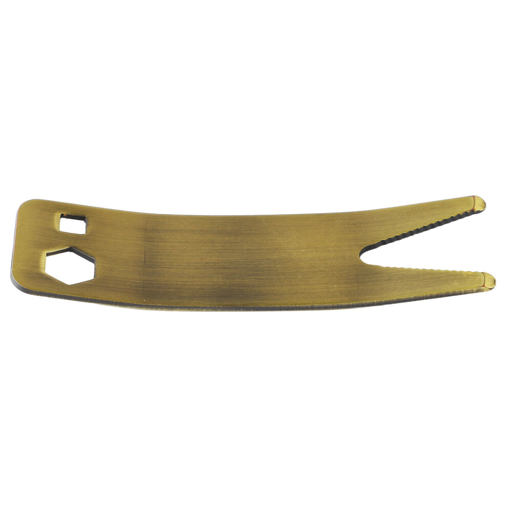 Guitar Bass Multi Tool Spanner Multifunctional Bass Multi Tool Wrench For Knob Maintenance 10Cm Bronze Color 6921317630121