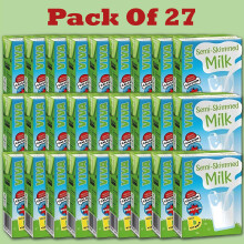 VIva Semi Skimmed Milk 200ml x 27 | Nutritious & Delicious Low-Fat Dairy Milk | Perfect for Drinking, Cooking & Cereal