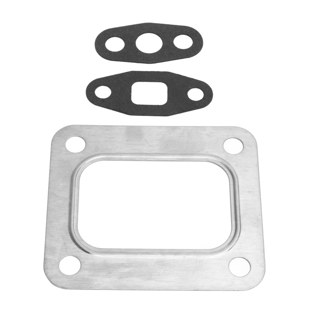 Turbine Inlet Oil Gasket Set Stainless Steel Rustproof 3755843 For T4 T04 Flange Turbo 3401317631821