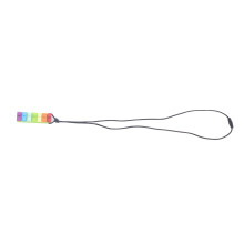 Buntes 5-teiliges Baby-Beißen-Gliederkettchen aus weichem Silikon, Gum Massage für Jungen & Mädchen