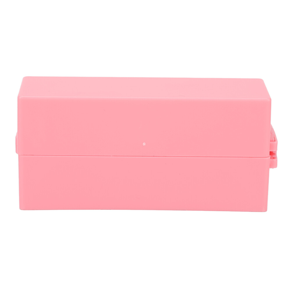 30 Holes Nail Drill Bits Holder Dustproof Acrylic Cover Manicure Tools Space Saving Nail Grinding Bits Container