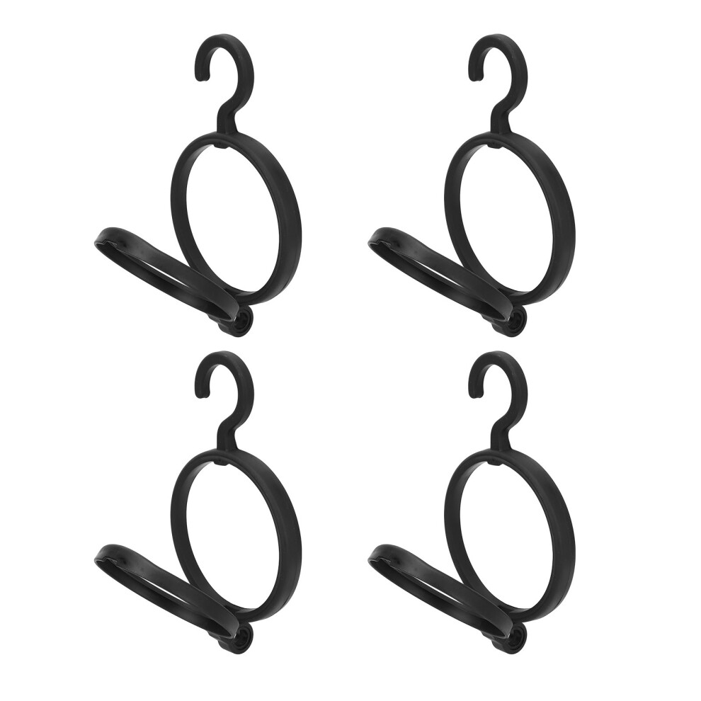 Black 4Pcs Wig Hangers Portable Wig Storage Racks Collapsible Wigs Hanging Display Stands