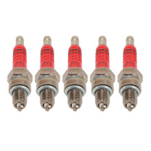 5 Pcs Motorcycle Spark Plug A7TC Racing Spark Plugs Replacement for GY6 50cc to 150cc Four Stroke Scooter