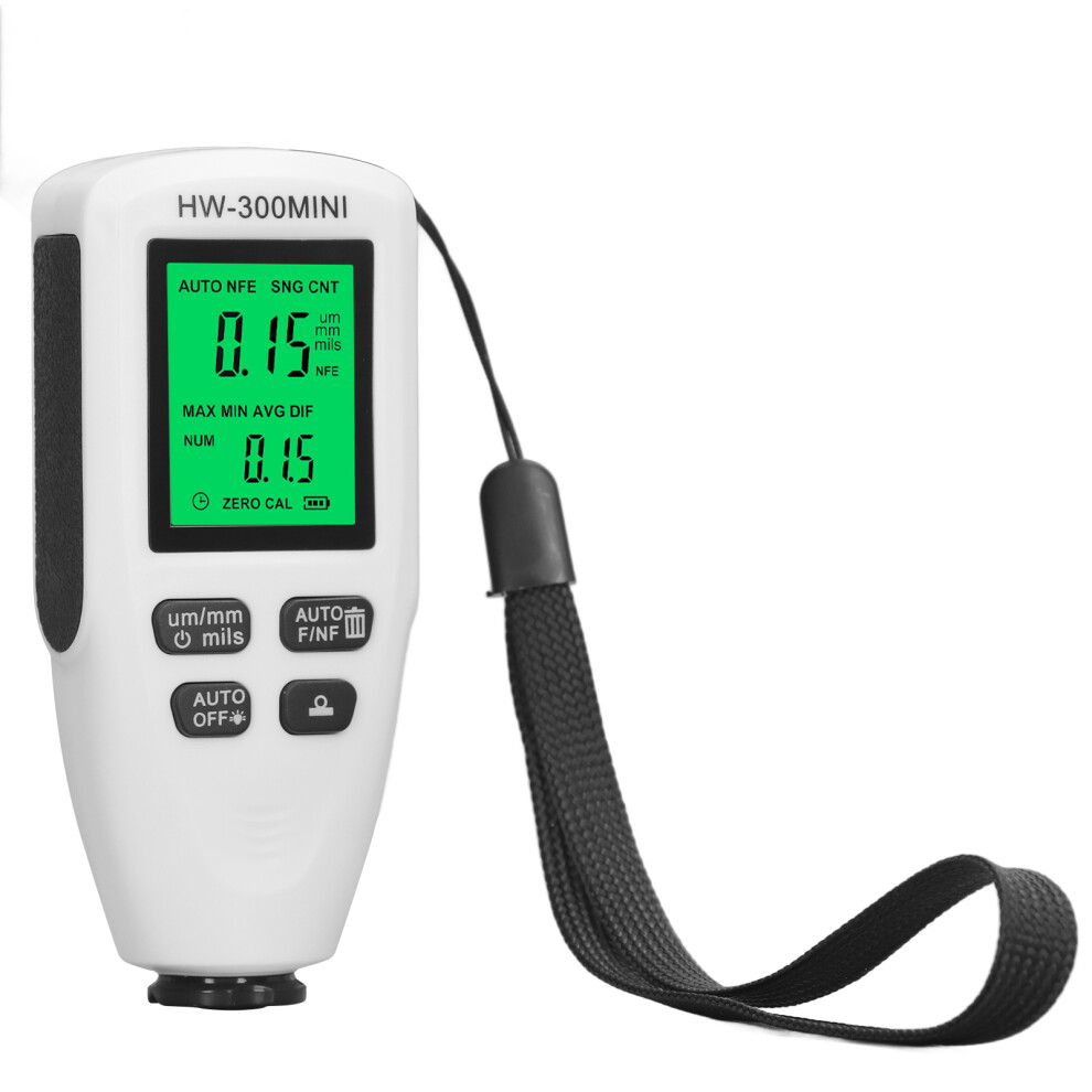 Car Coating Gauge Digital Automotive Paint Thickness Meter 0Â2000Um F Nf Automatic Detection Zero Calibration White 8171317634430
