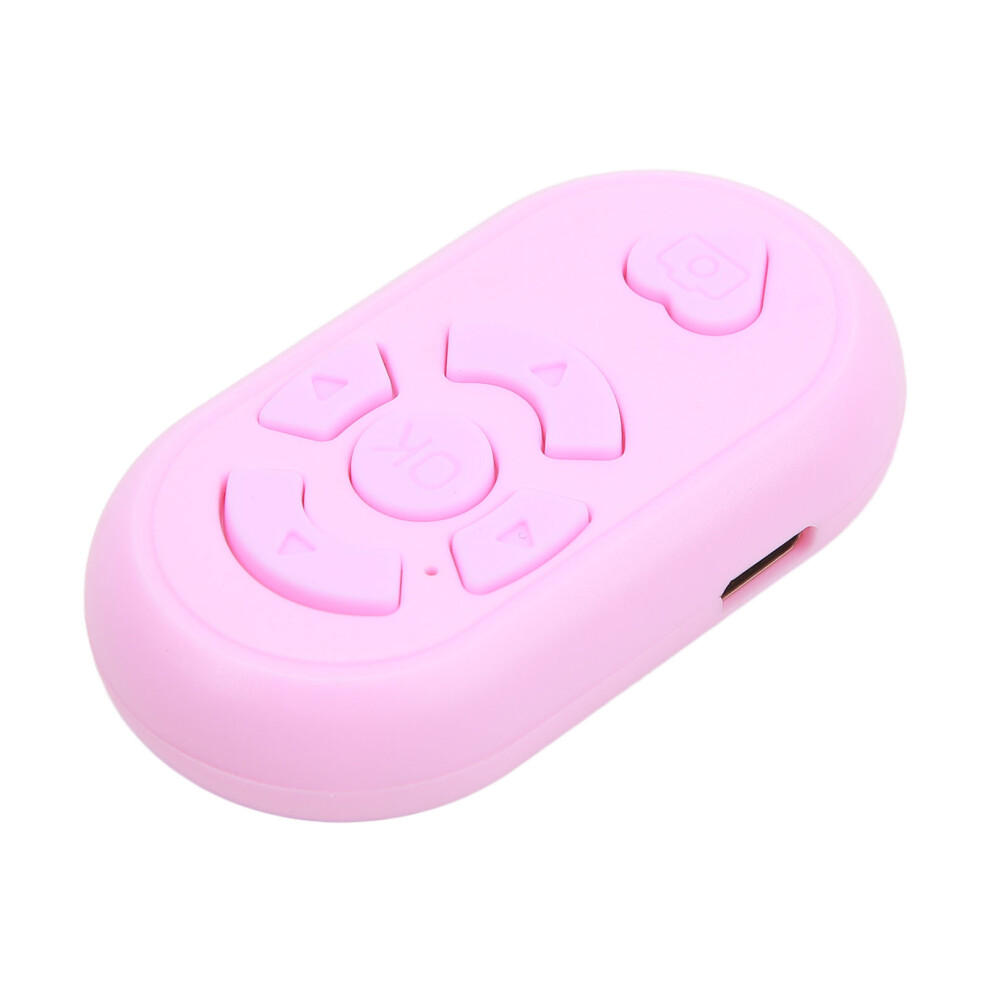 Phone Remote Control 32.8Ft Wireless Bt4.0 Hands Free Type C Charge Remote Shutter For Selfie Page Turning App Pink 8451317636024
