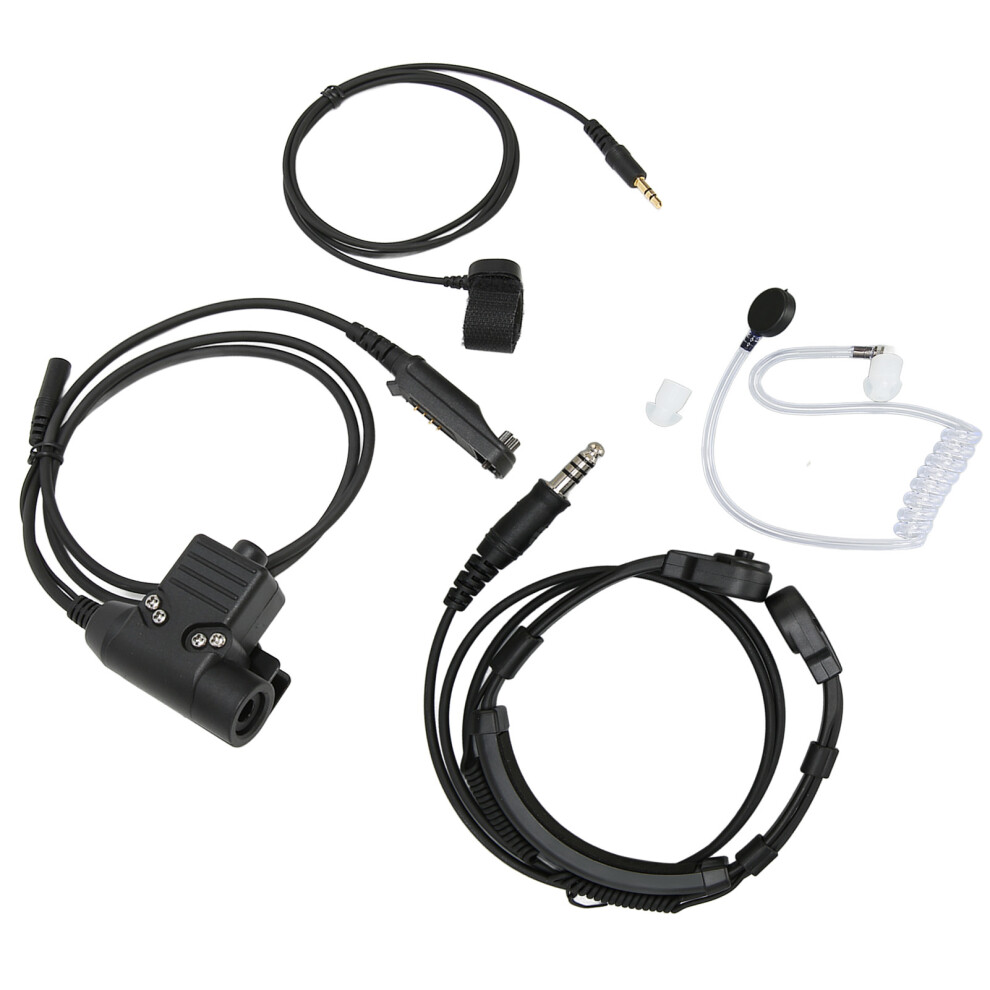 Throat Mic Headset 7.1Mm Plug With Ptt Adapter Push To Talk For Baofeng Uvâ9R Uvâ9R Plus UvâXr Bfâ9700 8261317637088