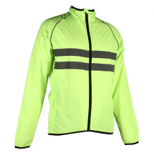 Reflektierende Jacke XL Grün Radfahren mit Taschen