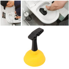 Mini Silicone Plunger with Non-Slip Handle - Compact Drain Plunger for Toilet, Sink & Bathtub | Efficient 2-Minute Unclog