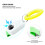 Hundetraining-Clicker-Ring ABS Weiß, Quietschig 4