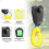 Dog Training Clicker Interactive Squeaky Comfortable Universal Training Clicker Ring for Dogs Cats Black 4