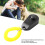 Dog Training Clicker Interactive Squeaky Comfortable Universal Training Clicker Ring for Dogs Cats Black 7