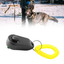 Hundetraining-Klicker Schwarz Interaktiv Quietscher Komfortabler Universalschlüsselring