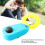 Himmelblauer ABS-Hundetrainings-Clicker mit Quietschen Universeller Ring 8