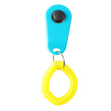 Himmelblauer ABS-Hundetrainings-Clicker mit Quietschen Universeller Ring