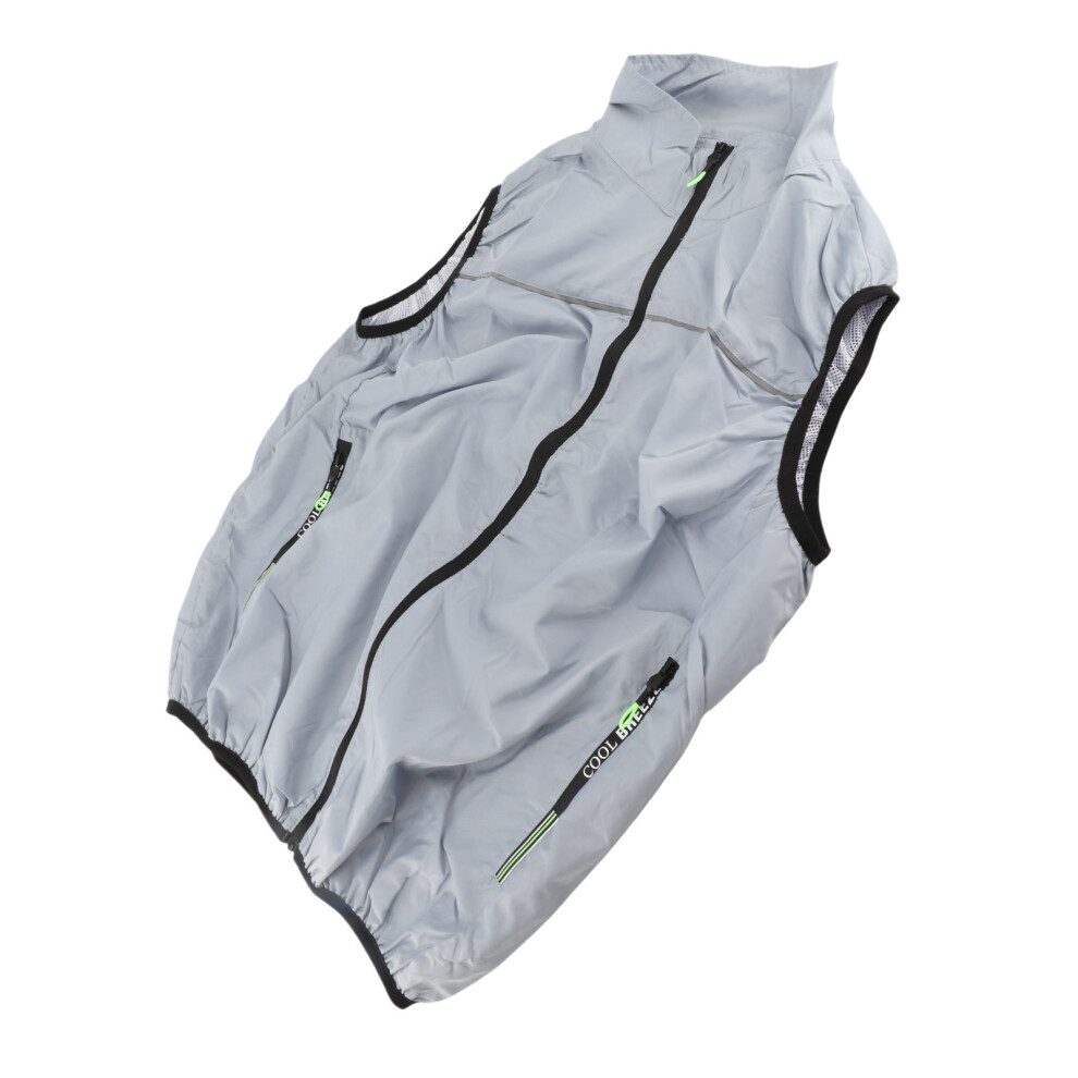 Cooling Vest With 2 Fans 3 Levels Adjustable Fast Cooling Circulation Air Conditioned Clothes For Hot Weather Work Gray S 8781317640777