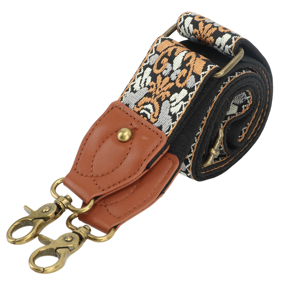 Vintage Embroidered Camera Strap Thickened Polyester Webbing Adjustable Woven Camera Strap For Digital Slr Camera Orange/Blue 7661317640582